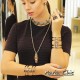 Anel Gabriela Pires Audrey Cristais Pérolas Ouro Vintage
