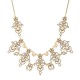 Colar Gabriela Pires Maria Antonieta Cristais Ouro Vintage