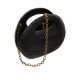 Bolsa Serpui Bag Mylene Bun Bombê Palha Natural Black