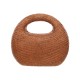 Bolsa Serpui Bag Mylene Bun Bombê Palha Natural Brown