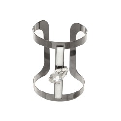 Pulseira Gabriela Pires Sci-Fi Bracelete Cristal Grafite