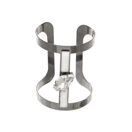 Pulseira Gabriela Pires Sci-Fi Bracelete Cristal Grafite