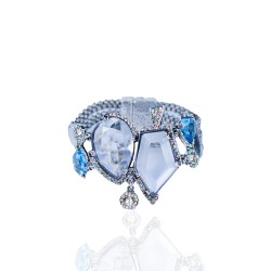 Pulseira Camila Klein Memories Maggie Cristais Prata Velho