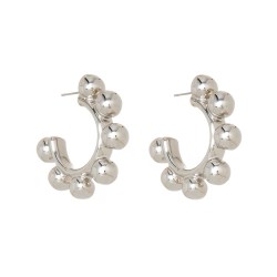 Brinco Nádia Gimenes Little Finger Argola Prata