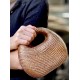 Bolsa Serpui Bag Mylene Bun Bombê Palha Natural Brown