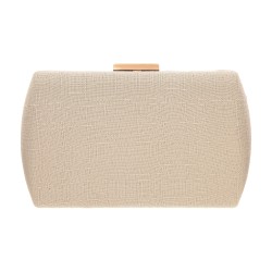 Bolsa Maria Chic Acessórios MP Maxi Clutch Linho Off White