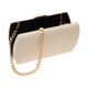 Bolsa Maria Chic Acessórios MP Maxi Clutch Linho Off White