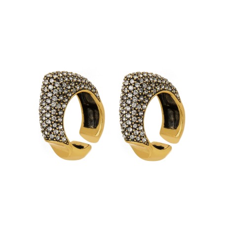 Anel Hector Albertazzi Singular Kit Bold Strass Ouro Vintage