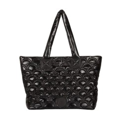 Bolsa Isla Tote Puffer Nylon Maxi Preta 
