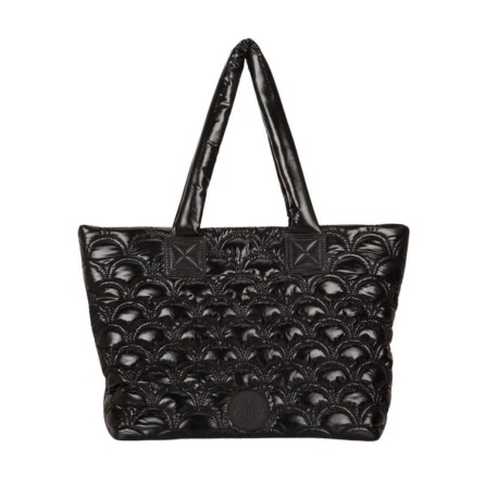 Bolsa Isla Tote Puffer Nylon Maxi Preta 