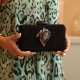 Bolsa Camila Klein Memories Maggie Clutch Cristais Preta