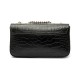 Bolsa Isla Anne Baguete Couro New Croco Preto