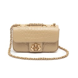 Bolsa Isla Anne Mini Baguete Couro Natural Nata