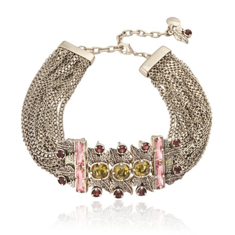 Colar Camila Klein Memories Mojave Choker Prata Velho