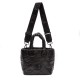 Bolsa Isla Tote Puffer Nylon Mini Preta