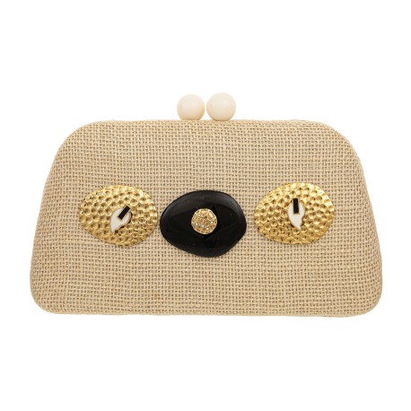 Bolsa Camila Klein Clutch Compaixão Palha Natural