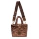 Bolsa Isla Tote Puffer Nylon Mini Bronze