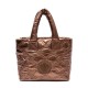 Bolsa Isla Tote Puffer Nylon Mini Bronze