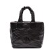 Bolsa Isla Tote Puffer Nylon Mini Preta