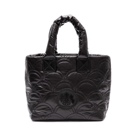 Bolsa Isla Tote Puffer Nylon Mini Preta