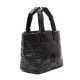 Bolsa Isla Tote Puffer Nylon Mini Preta