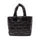 Bolsa Isla Tote Puffer Nylon Mini Preta
