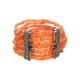 Pulseira Camila Klein Xeque Mate Pedras Naturais Prata Velho
