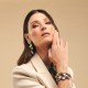Pulseira Camila Klein Essencial Pérolas Cristais Prata Velho
