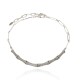 Colar Claudia Arbex Bambu Choker Prata Vintage