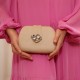 Bolsa Camila Klein Clutch Rei Cristais Nude