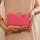 Bolsa Camila Klein Clutch Frutificar Mandarina Rosa