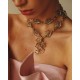 Colar Claudia Arbex Le Sirenuse Cristais Ouro Vintage