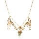 Colar Claudia Arbex Le Sirenuse Cristais Ouro Vintage