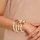 Pulseira Camila Klein Marie Tribeca Kit Pérolas Ouro Velho