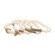 Pulseira Camila Klein Marie Tribeca Kit Pérolas Ouro Velho