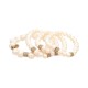 Pulseira Camila Klein Alicia Agnos Kit Pérolas Ouro Velho