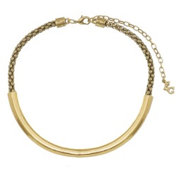 Colar Estela Geromini Básica Choker Encorpado Ouro