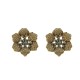Brinco Estela Geromini Magnólia Flor Ear Cuff Ouro