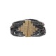 Pulseira Camila Klein Maya Grafite e Ouro Velho