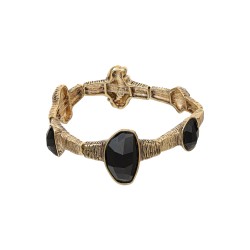 Pulseira Camila Klein Bolo de Nozes Cristais Ouro Velho