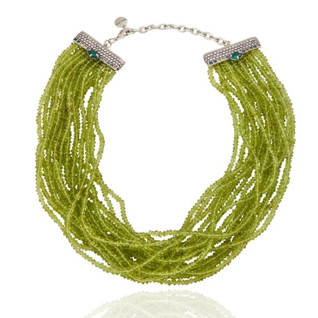 Colar Camila Klein Memories Conceito Green Prata Velho