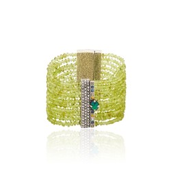 Pulseira Camila Klein Memories Conceito Green Prata Velho