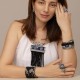 Pulseira Camila Klein Jumieges Kit Pedras Prata Velho