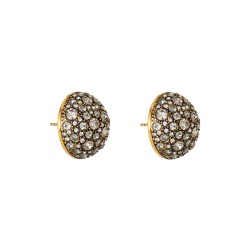 Brinco Hector Albertazzi Alma Cristais Ouro Vintage