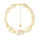Colar Nádia Gimenes Frenesi Choker Pérola Dourado