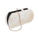 Bolsa Maria Chic Acessórios MP Clutch Madrepérola Marfim