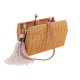 Bolsa Serpui Bag Celine Light Honey Vime Natural e Pedras
