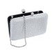 Bolsa Maria Chic Acessórios Clutch Cris Cristais Prata