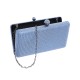 Bolsa Maria Chic Acessórios Clutch Cris Cristais Azul