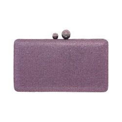Bolsa Maria Chic Acessórios Clutch Cris Cristais Lilás